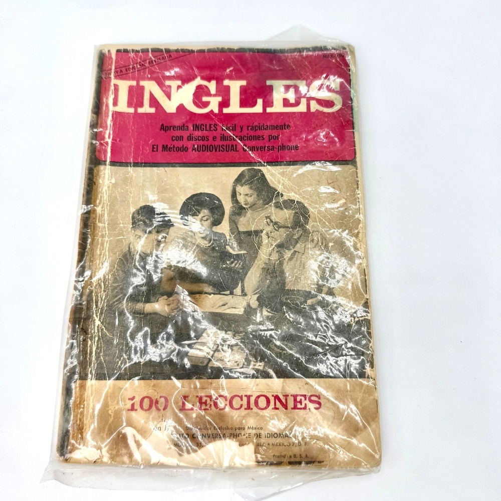 Vintage Ingles 100 Lecciones‎ Conversa-phone Audiovisual English Course Booklet